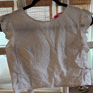 Lilly Pulitzer White Eyelet Top